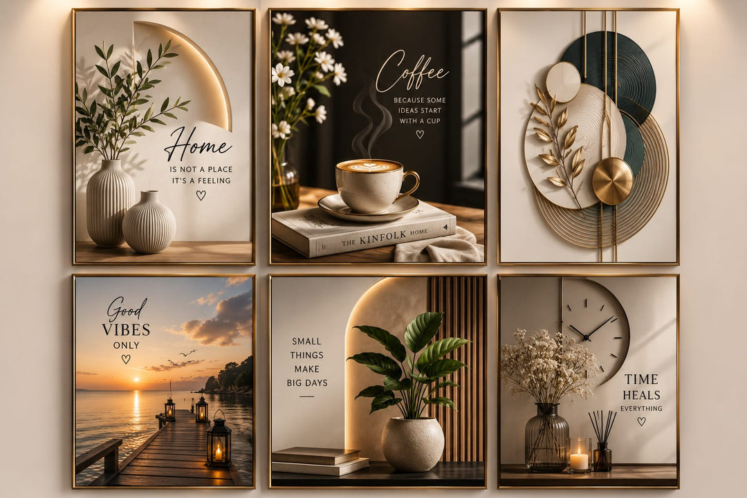 Aesthetic Wall Art Set of 6 – Modern Home Decor
